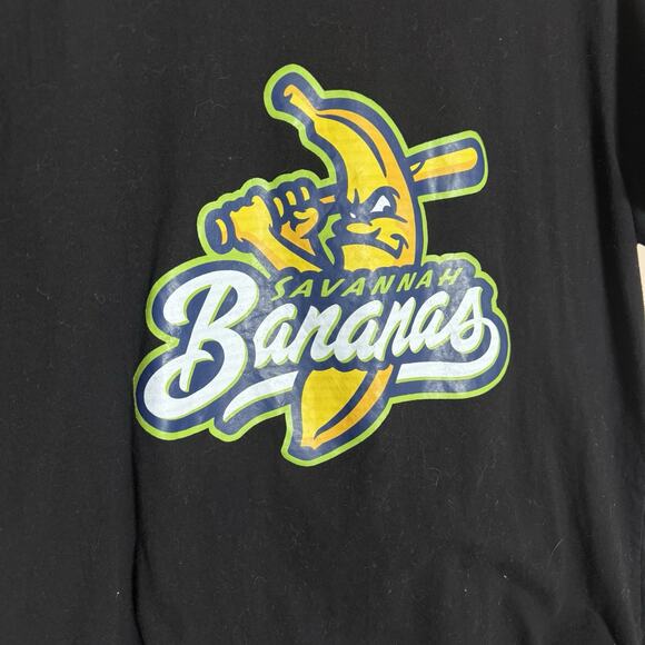 Savannah Bananas Classic Screen print Unisex T-Shirt, Black, Shirt Sleeve, Large - Picture 2 of 6